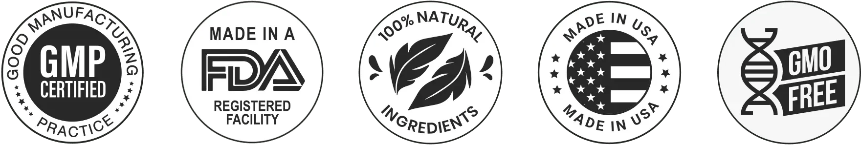 Balmorex Pro certifications — GMP, FDA registered, 100% natural